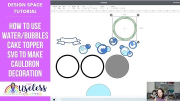 Bubble Themed Cake Topper SVG Set Used To Make Cauldron Party Decor | Cricut Design Space Tutorial
