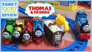 Thomas & Friends Mega Bloks Motorized Thomas, Cranky Zooming Along At Brendam Docks - Victor & Kevin