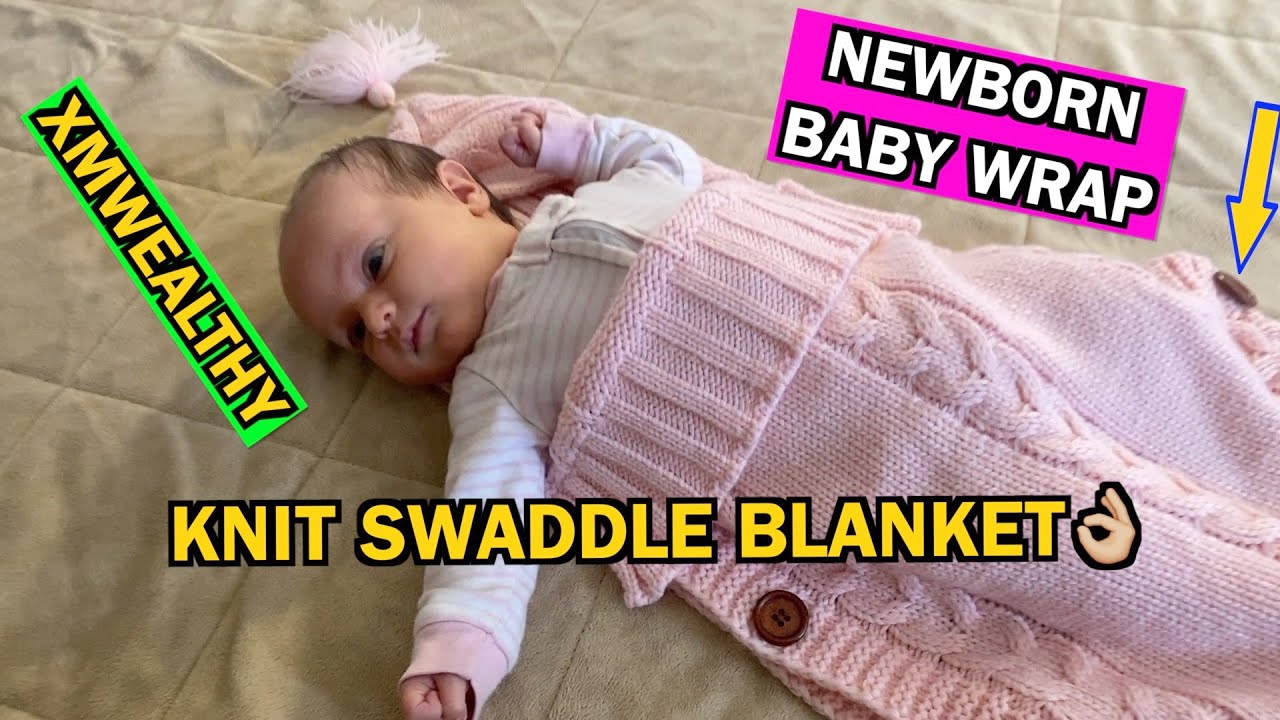 XMWEALTHY Newborn Baby Wrap Knit Swaddle Blanket baby founditonamazon