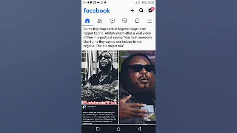 Burna boy hit back at Eedris Abdulkareem.
