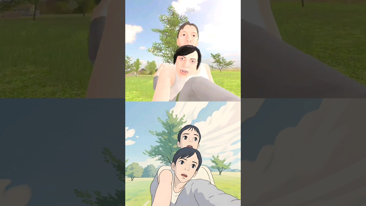 Original Schoolboy Runaway Jumpscares 4 vs Anime Schoolboy Runaway Jumpscares 4 