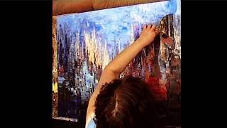 Land Of Icebergs Palette Knife Painting Demo By Tatiana Iliina