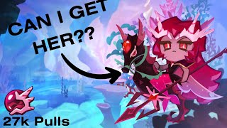 Spending All of my Coral Tear Droplets Pulls to get Crimson Coral Cookie | Cookie Run Kingdom