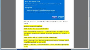 Extend 10 Days Rollback Period to 60 Days in Windows 11