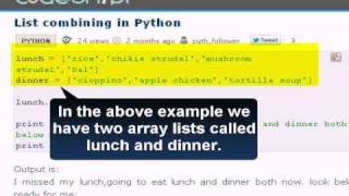 Celebrity PYTHON Tutorial : List combining in Python Net Worth