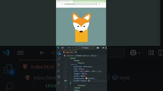 CSS Fox animation #cssanimation #htmlcss