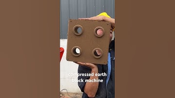 Compressed earth soil clay mud interlocking block making machine makes Lego hydraform eco brava bric