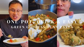 One-Pot, Quick &amp; Easy Green Goddess Tuna Pasta Recipe | Savor with Neil