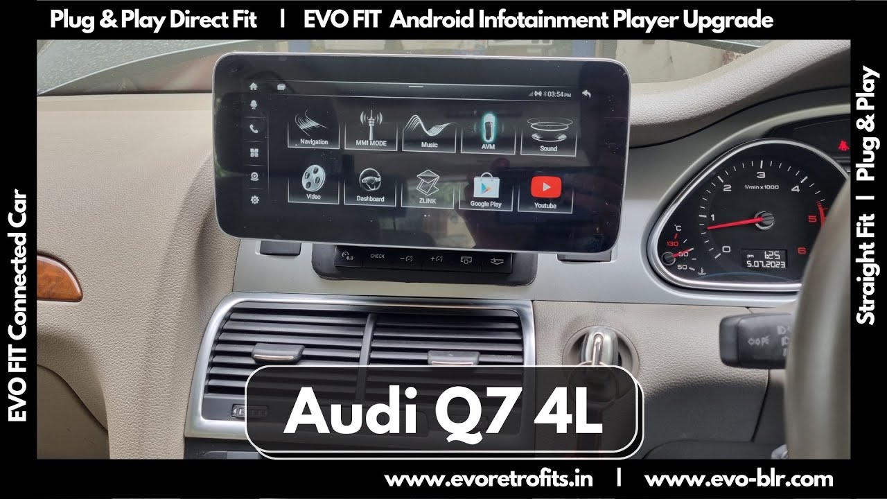 EVO FIT: on Audi Q7 4L model (2011-2016) android entertainment ...