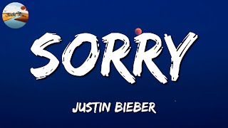 Video thumbnail of "🎵 Justin Bieber - Sorry (Lyrics)"