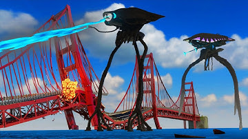 Realistic WAR OF THE WORLDS TRIPOD Destruction 😱 Teardown