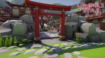 Lowpoly Style Asia Pack Release Teaser - Unity Engine