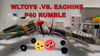 Which one are better? Comparison with WLtoys P40 vs Eachine P40, BF109, Splitfire (Part 2)