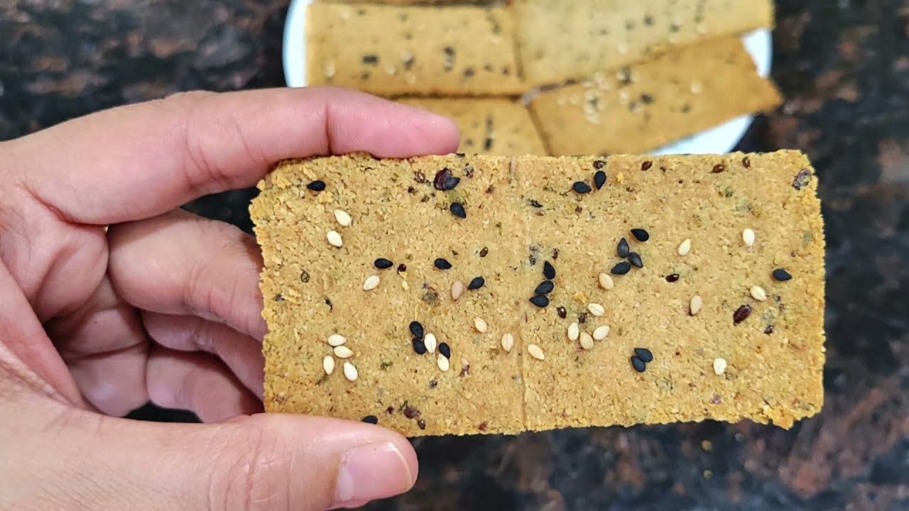 Almond Crackers Almond Flour Recipes Low carb, Gluten Free & Keto