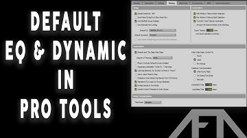 Setting Default EQ and Dynamic Plugins in Pro Tools