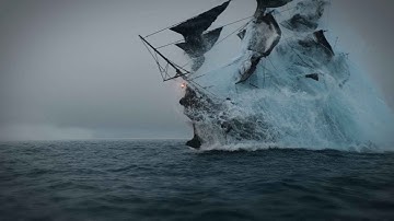 SHIP BREACH - Houdini FLIP  (No VEX/VOP involved) #houdini  #vfx  #flip