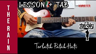 Belajar Gitar The Rain Terlatih Patah Hati - Full   TAB