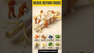 Best Foods to Repair Your Nerves! 🧠🌿 #health #easynutrition #shorts