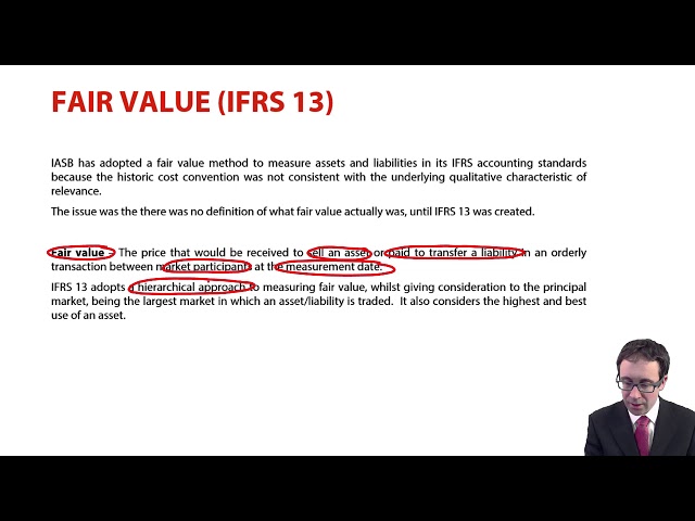 Fair value (IFRS 13) - ACCA Financial Reporting (FR)