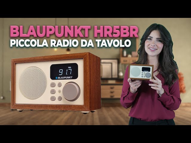 Radio da tavolo Blaupunkt HR5BR, piccola, portatile e dal design vintage! 