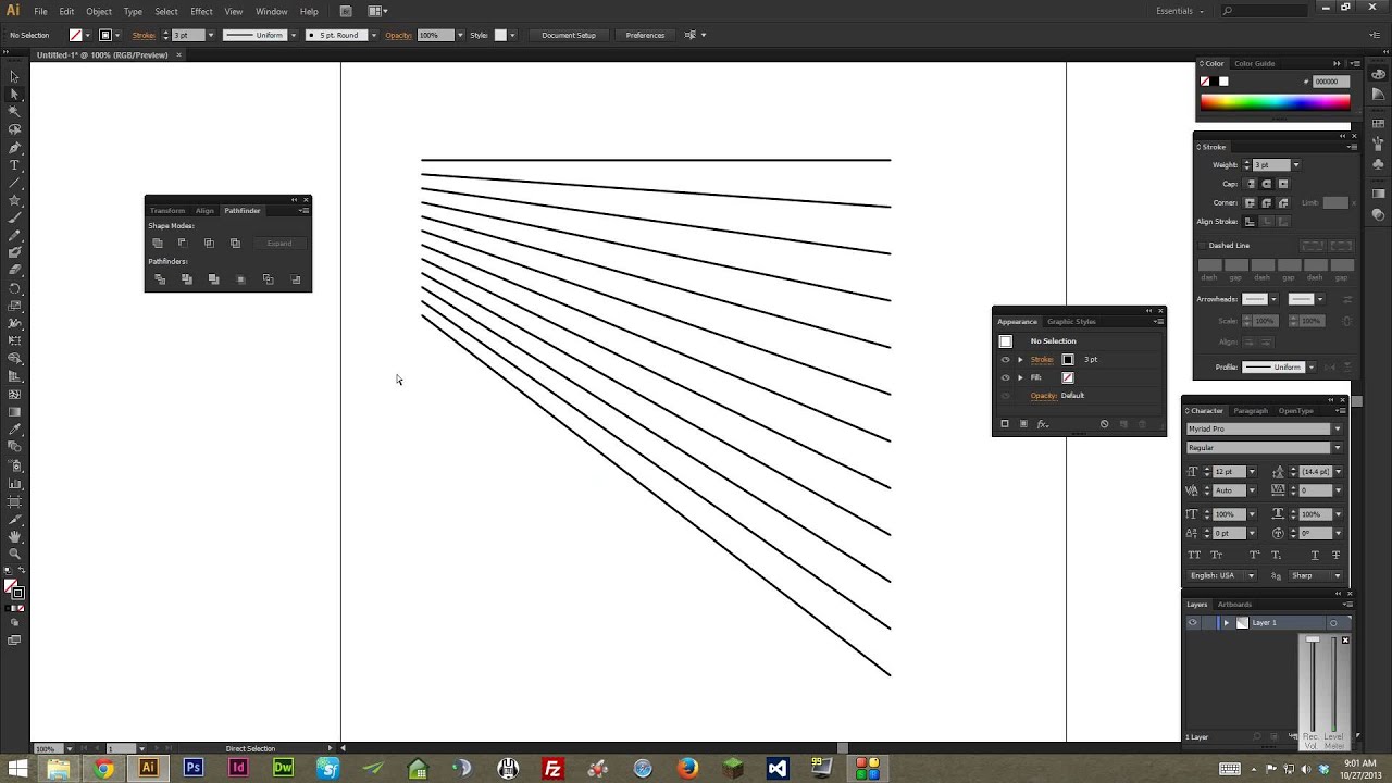 Adobe Illustrator Basics The Blend Tool Tutorial YouTube