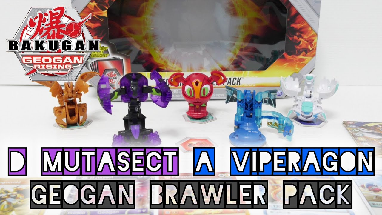 DARKUS MUTASECT & AQUOS VIPERAGON Geogan Brawler Pack | Geogan Rising | BAKUGAN UNBOX
