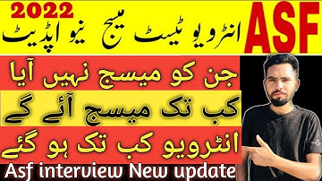 Asf interview update ASI and carporal | Asf interview New update 2022 | Asf interview results