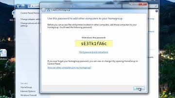 Creating A Windows 7 Home Group For File Sharing