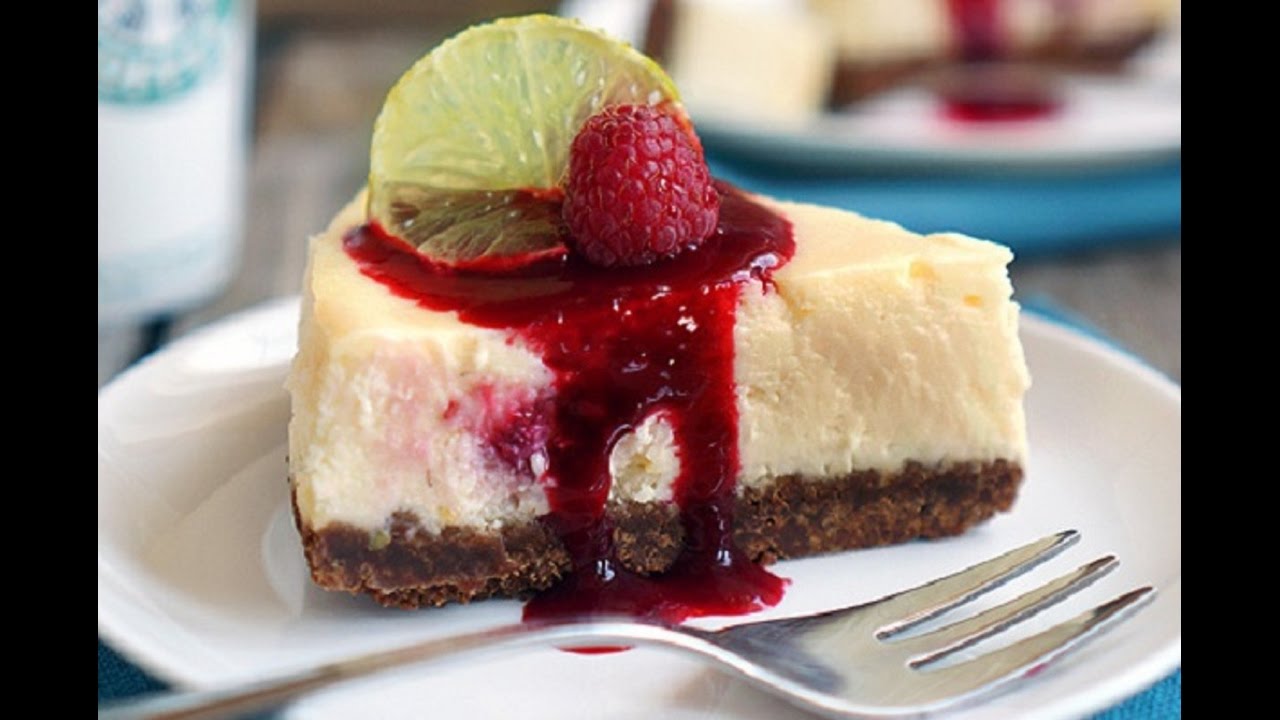 Чизкейк с малиной