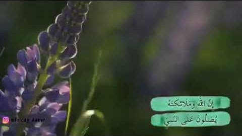 (ان الله وملائكته يصلون على النبي) القارئ خالد الجليل