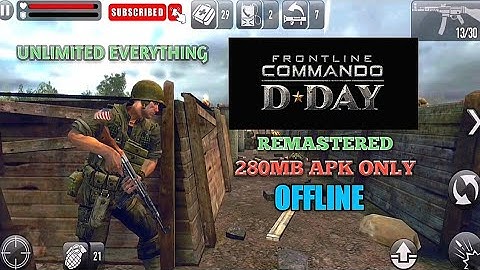 FRONTLINE COMMANDO D-DAY REMASTERED WW2 GAMEPLAY MOD SUPPORTS ALMOST ALL DEVICES NO VMOS APP NEEDED