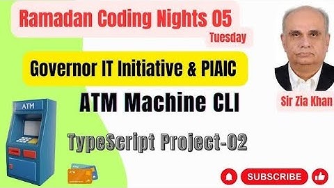 project 3 ATM machine | Typescript project ATM machine project with the help of inquirer #viralvideo
