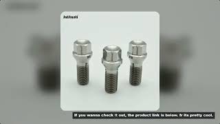 Jntitanti Gr5 titanium wheel bolt screw M12/M14x1.25/1.5x28-45mm cone seat AT for BMW AUDi Maserrati