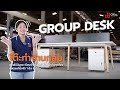 OFFICE DESK โต ะทำงานขาไม สไตล โมเด ร น 