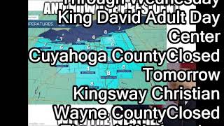 School closures Northeast Ohio 1-21-2025