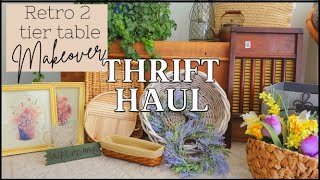 THRIFT HAUL & DIY MAKEOVER RETRO 2 TIER TABLE - MID CENTURY MODERN Home Decor, Thrift to Treasure