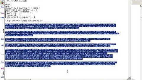 16 Hierarchical Query Syntax