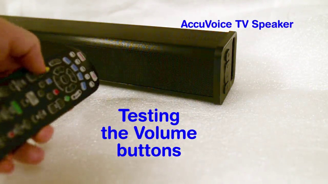 Teach the AccuVoice TV Speaker To 