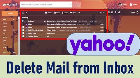 Yahoo Mail Tips and Tricks || Delete mail from Inbox on Yahoo mail | Yahoo Tutorial || Biplob I Tech
