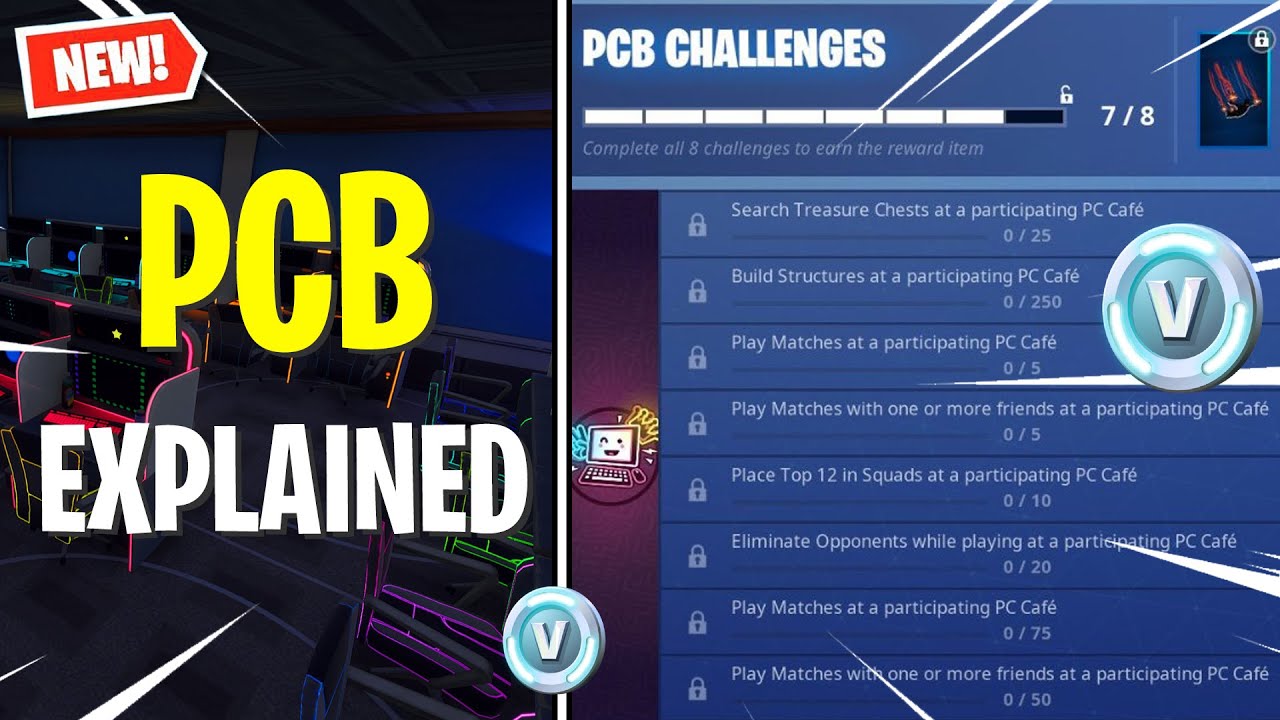 fortnite pcbang pcbchallenges - pc fortnite rankings