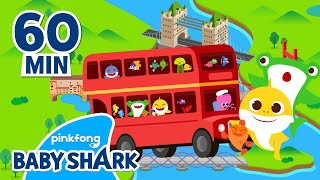 The Baby Shark Bus Goes Round and Round | +Compilation | Sing Along | Baby Shark Official