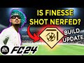 Did fc 24 december update really nerf finesse shot  pro clubs build ea sports