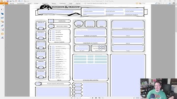RPG Companion: Character Creation Part 1 - Going over the DnD 5e Character Sheet