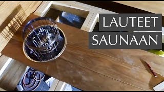 Saunan Lauteet Valmistuvat - Lämpökäsitelty Radiata Laudelauta