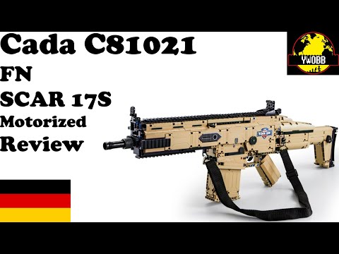 CaDA 81021 Gun Technik Klemmbausteine Scar 17S Sturmgewehr mit Motor NEU OVP 