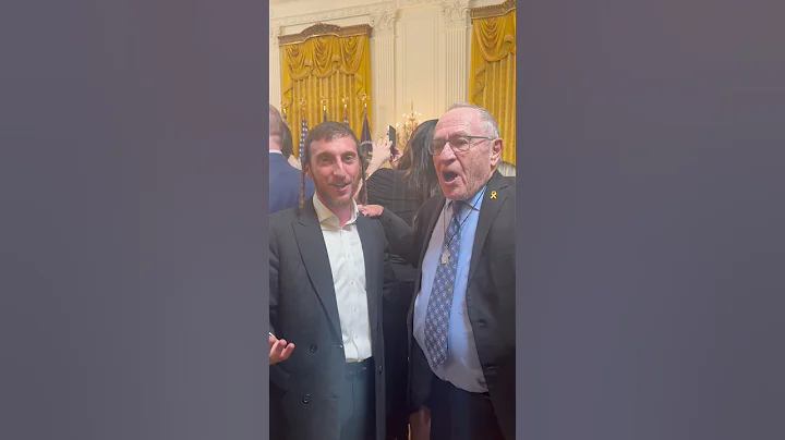 Alan Dershowitz saw me @ the White House & an impromptu duet ensued. Singing must run in the family!