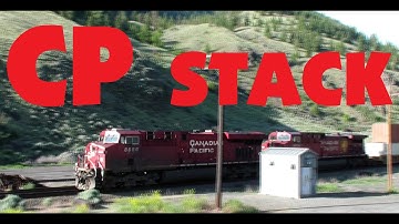 CP Canadian Pacific Double Stack Container Train ~ Spences Bridge BC ~ Thompson Canyon