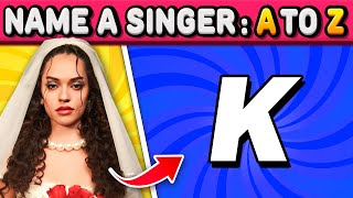 NAME A SINGER: A TO Z 🔤 | SONG ASSOCIATION QUIZ 🔥 Music Quiz 2025 screenshot 5