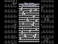 How m4ny 4's do you see? #4444 #shorts #44 #44444