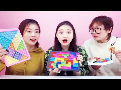 Pop It Fidget Tetris Jigsaw Puzzle Toy, Satisfying Best Crafts | Funny Playshop | Fun DIYs